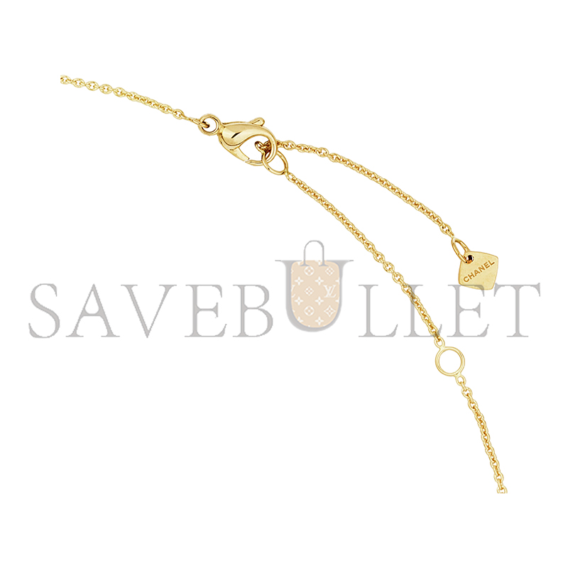 Ch*el coco crush necklacequilted motif, 18k yellow gold j12305